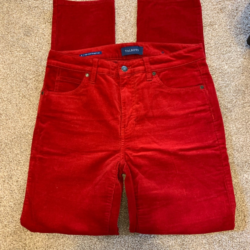 Talbots RED cords♥️